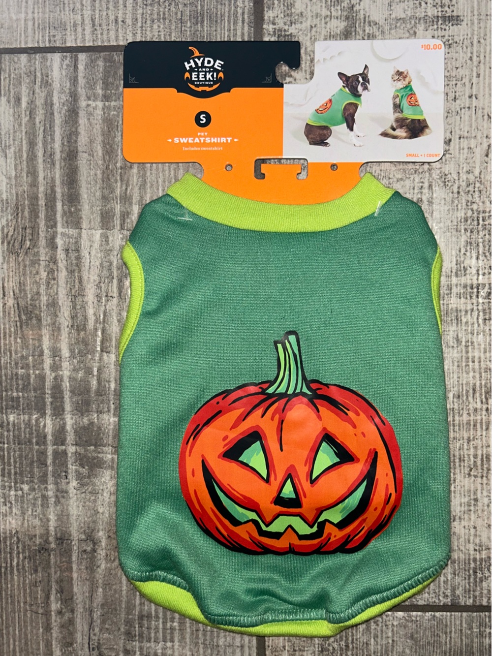 Dog / Cat Pumpkin Costume Shirt SM